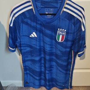 Adidas Royal Blue Italy Football Shirt
